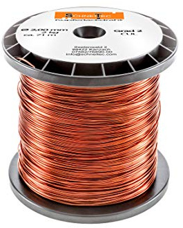 Kupferlackdraht W210 Ø 2,00 mm 2 kg, ca. 70m - CU Lackdraht Grad 2 CUL Kupferdraht Gewicht 2 Kilogramm Durchmesser 2,00 Millimeter Wickeldraht Kupfer Draht nach IEC 60317-13