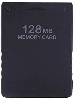 Stockage Haute Vitesse de la Carte mémoire, Carte mémoire pour PS2,8M, 16M, 32M, 64M, 128M, 256M de capacité mémoire,Compatible avec Toutes Les Versions de Sony PS2