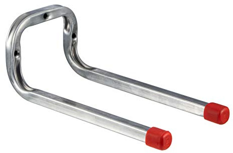 Gedotec Doppelhaken Gerätehalter Wand-Halterung | Metall Haken 200 mm | Stahl Verzinkt | Montage-Haken 20 kg für Keller, Werkstatt, Garage | Zum Schrauben | 1 Stück