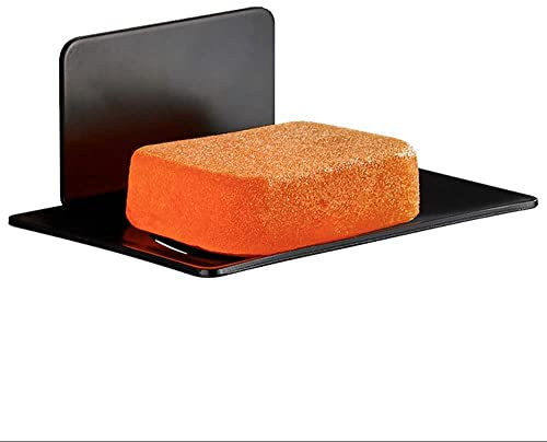 Melairy Selbstklebende Seifenhalter Edelstahl Seifenkorb WC Seifenablage Wand Montage ohne Bohren für Badezimmer Küche Schwämme Bürsten Seife Schwarz