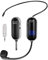 LOCOCO Kabelloses Mikrofon, Drahtloses Headset Mikrofon mit Display, UHF Funkmikrofon 50m Kabellose Übertragung für Fitnesstrainer, Touristenführer,Lehrer