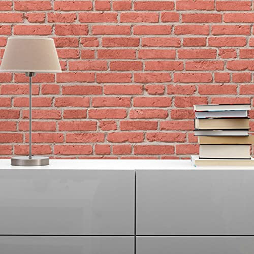 TADESSI Tapete Steinoptik Luano M1-No.108 Vliestapete Rot Beige Steintapete Steinwand für Wohnzimmer Schlafzimmer Küche