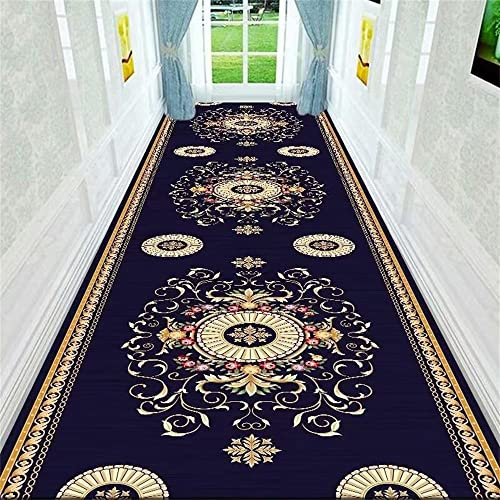 RUGMRZ Tepiche Für Küche Modernes Hotelkorridor waschbares Badezimmer rutschfest Teppichboden Auslegware blau Teppich Groß teppiche Wohnzimmer tepiche für küche sitzecke teppich120x180CM