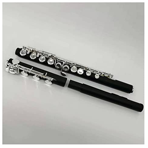 Flöte 17 Tasten Geschlossene Löcher Flöte C Tune Synthetisches Holz Vernickelte Flöte Professionelles Musikinstrument Mit Koffer