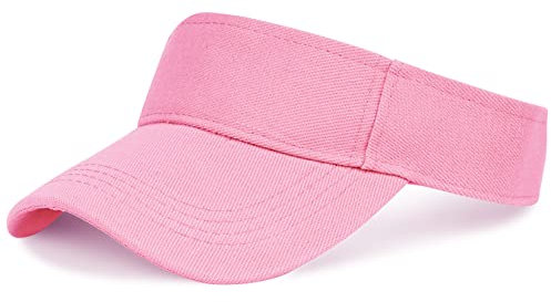 Unisex Visoren Cap Sonne Hut Golf Tenniskappe mit Sonnenblende Baseball Kappe Baseballmütze Einstellbar Visor Sommer Schirmmütze für Damen Herren (Rosa)