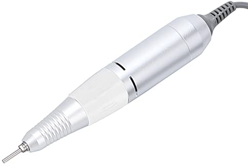 Taladro Eléctrico para Uñas, Reemplazo de Pulido a Máquina 35000 Rpm Mango de Pluma Profesional Sostenido Mandrin Ponceuse Ongle Nagelboor HandpieceBlack (Blanco)