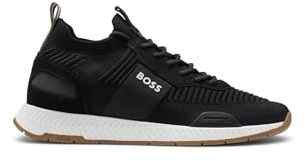 BOSS Herr Titanium Runn TTNM EVO mocka trim träningsskor i strumpstil storlek, Mörkgrått, 42 EU