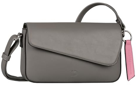 TOM TAILOR Denim Neona Damen Überschlagtasche Umhängetasche Klein Grau
