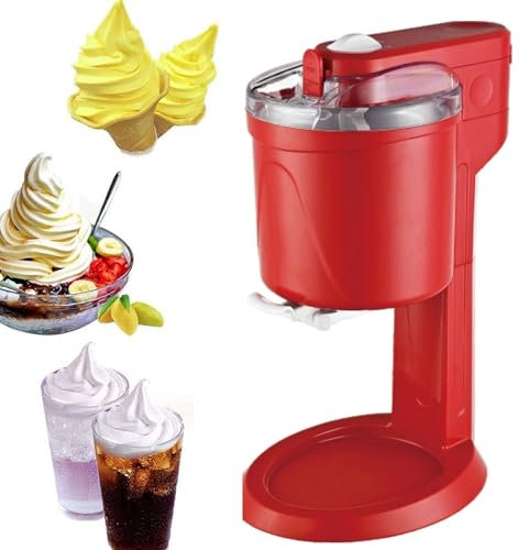 MINI Máquina Para Hacer Helados Suaves, Máquina De Cono De Yogur Helado De Bricolaje Totalmente Automática De 1000 Ml, Máquina De Comida Rápida Para Helados Desmontable Doméstica De 20 W Para Postre