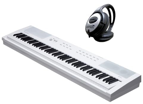 Kurzweil KAE1-WH Stage Piano Keyboard Weiss 88 Tasten + keepdrum Kopfhörer