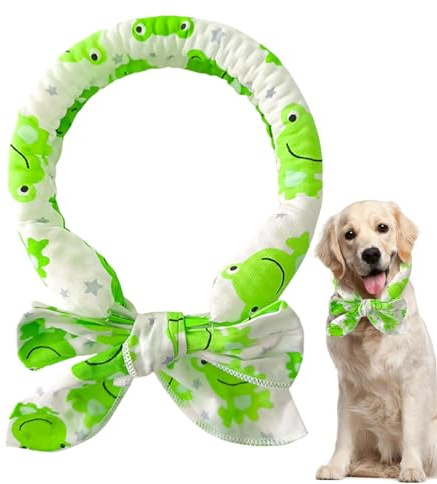 Pet Cooling Collar, Pet Cooling Bandana, Instant Cooling Bandanas with Bow Tie for Dogs, Reusable Instant Cooling Bandanas, Cooling Bandanas for Dogs, Adjustable Bandanas for Hot
