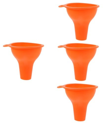 HANABASS 4pezzi Imbuto Silicone Per Alimenti e Giocattoli Per Capacità Per Trasferire Liquidi e Solidi Utensile Colore