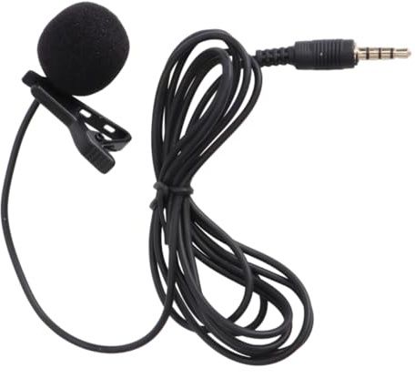 UPKOCH Kondensatormikrofon für Handy Ansteckmikrofon mit Windschutz Reversmikrofon Tragbar für Mobiltelefon Kamera Laptop Lavaliermikrofon