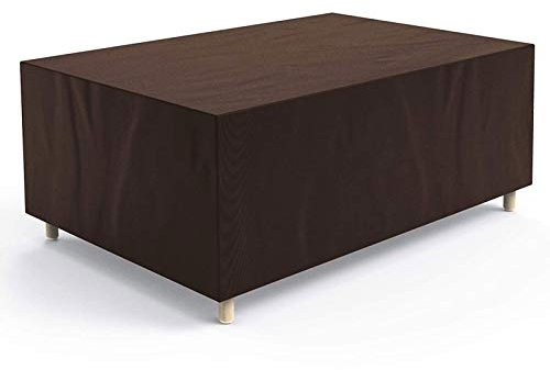 Housse de table de jardin d'extérieur 180 x 100 x 75 cm - Résistante - Imperméable - 420D - Protection contre le vent et les UV - Design rectangulaire pour patio et cubes