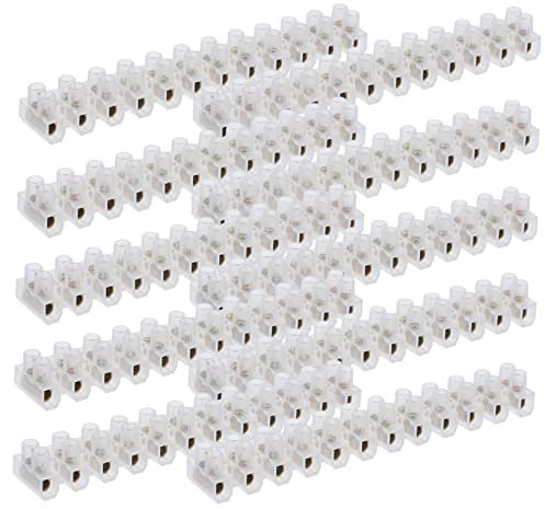 GLEAVI 10pcs u Terminal Block Screw Terminal Strip Electrical Cable Connectors