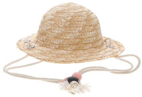 Abaodam Mini Strohhut Strohhüte Für Männer Strohhut Für Männer Partyhüte Männerhüte Puppenminiatur Haustierminiatur Khaki