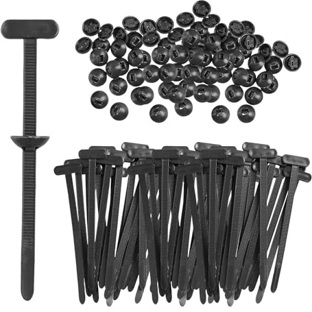 100Pcs Heavy Duty Nylon Cable Tie Buckles, Self-Locking Zip Ties