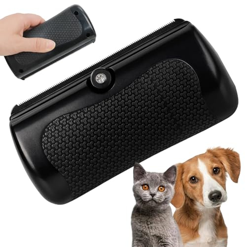Fellwunder Bürste Hund, Hundebürste Kurzhaar, Fellbürste für Hunde, Effektive Haarentfernung für Kurzhaarhunde, Ideal für Reisen und tägliche Pflege Wunderbürste, Größe 146 mm x 68 mm x 35 mm