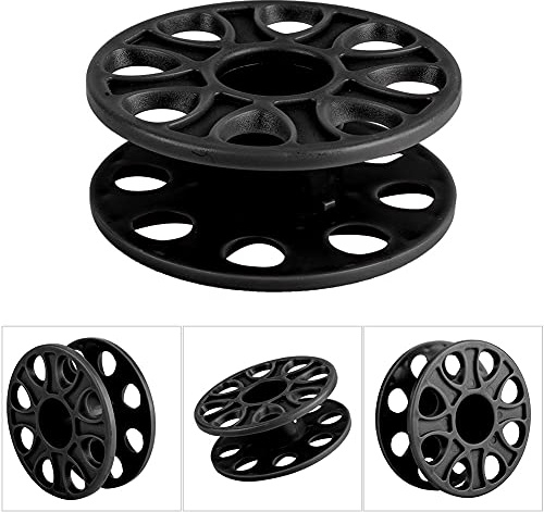 Spulen, Seilrolle mit 8 Runden Löchern Plastiktauch -Rolle für Taucher (Black)