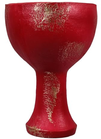 SAFIGLE Copa Sagrada de Resina para Altar Cáliz Decorativo Vintage Accesorio Ritual Religioso Copa del Altar de Adoración y Decoración