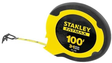 STANLEY 34-130 Fatmax Règle longue 30,5 m, Jaune, Lot de 1