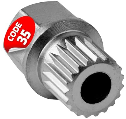 SW-Stahl 02381L-6 Felgenschloss Adapter 35 - Ersatzschlüssel für BMW | Passend für BMW bis 2012 - Radsicherung Lösewerkzeug aus Chrom-Vanadium - Felgenschloss Ausdreher mit Sechskant-Profil