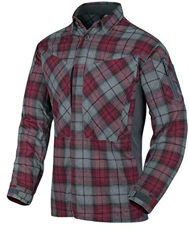 Helikon-Tex MBDU Flannel Shirt Freizeit Outdoor Hemd -Polyester- Ruby Plaid