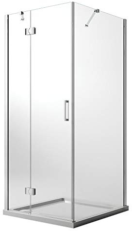 Idralite Duschkabine 60x70 cm H190 Klarglas mit Easy-Clean Mod. Flip Tür + Feste Scheibe
