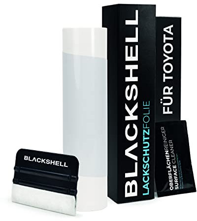 Blackshell® Ladekantenschutz Folie passend für Toyota Avensis Touring Sports | Typ T27 | Bj. 2015-2018 (Facelift) Transparent - passgenauer Stoßstangenschutz inkl. Set für Folierung