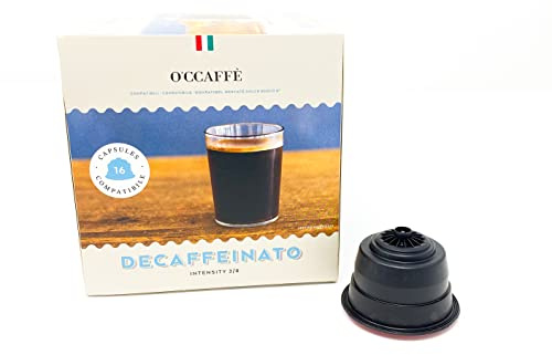 O'ccaffè Decaffeinato Dolce Gusto Compatible Café 96 Capsules 96 Unités