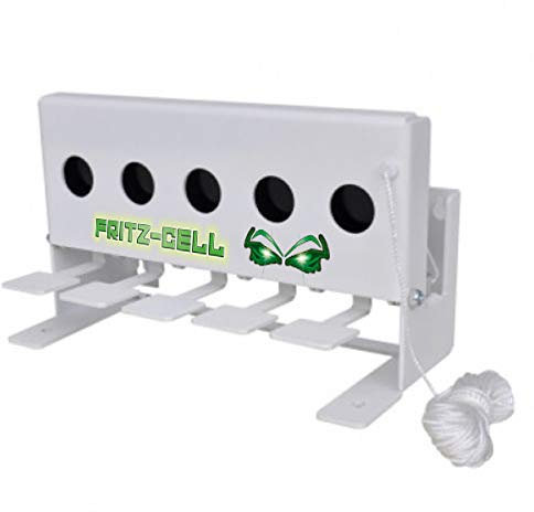 fritz-cell Biathlon Anlage/Schießstand 5 Löcher/Kugelfang für Luftgewehr Luftpistole