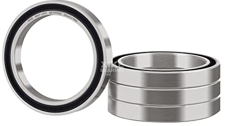 XiKe 4er-Pack Rillenkugellager 6807-2RS 35x47x7mm | beidseitige Gummidichtung, ABEC-3, werksgeschmiert, für DIY, Drehbank, 3D-Drucker, Motoren, Generatoren und Gartengeräte