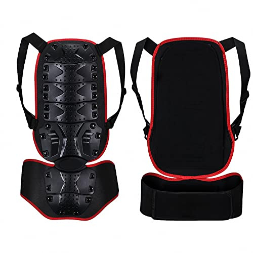MAOTN Protezione per la Schiena Armatura del Moto,Pettorina MTB Cross, protettori per Il Corpo la Schiena della Colonna vertebrale, Protezioni per Il Kart da Skateboard Sci,Black,Size
