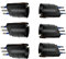 6 Pezzi Adattatore Schuko, Adattatore Spina Elettrica, Max 1500W 250V (Spina 16A + Spina 10A, Nero)