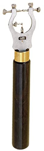 Pinza de mango de madera Equilibrio de metal Truing Calibrador de equilibrio de la rueda de corrección de la pinza de reloj Herramienta Confrotable para la reparación