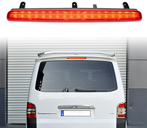 NJSSJD LED Drittes Bremslicht Mittelhoch montiertes Bremslicht für 2003–2015 VW Transporter T5, nur Heckklappenmodelle, hintere hohe dritte Bremsleuchte