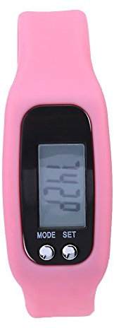 Rastreador De Fitness, Pulsera Inteligente Deportiva, Seguimiento De Actividad, Podómetro, Reloj, Calorías, Seguimiento De Pasos, Contador De Pasos para Niños, Mujeres Y Hombres(Rosa)