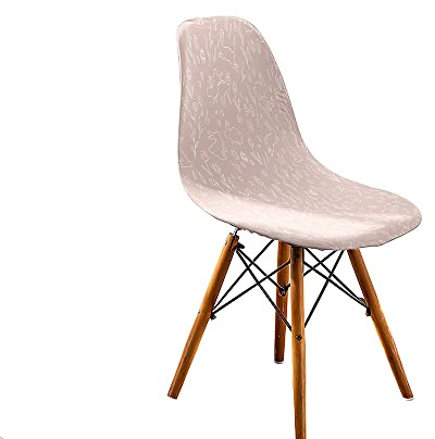 Hiseng Ostern Stuhlhussen, Schalenstuhl Bezug, Stretch Stuhlbezug für Skandinavische Stühle, Waschbar Hussen für Stühle, Stuhlbezüge für Hotel, Restaurant, Hochzeit, Deko (4 Stücke,Rosa)