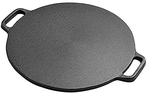 OUSIKA Outil à crêpes en fonte, peut être utilisé sur un stand de marché vendant des crêpes, for cuisinière à gaz appropriée, poêle à frire à induction for crêpes, œufs frits, Dosa-32cm Poêles (Size