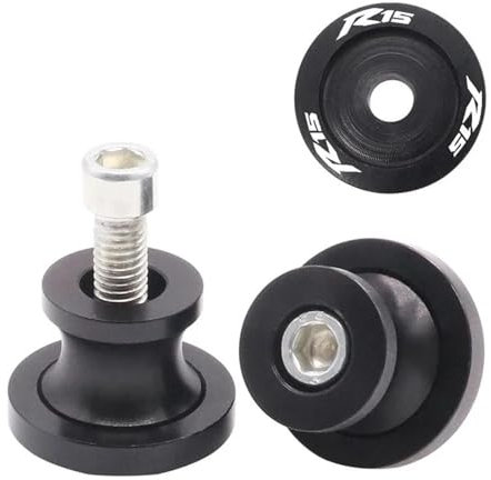 Schwingenschutz Montageständer Für YA&MA&HA R15 V3 YZF R15 V3 2017 2018 2019 2020 2021 Motorrad Zubehör Schwinge Slider Spulen 6MM M6 Stand Schrauben Abdeckung(Black)