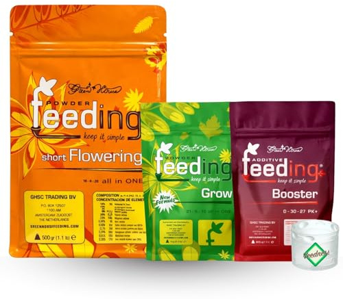 Weedness Green House Feeding Starter Set Short Flowering - NPK Dünger Grow Anbau Indoor Erde Organischer Bio