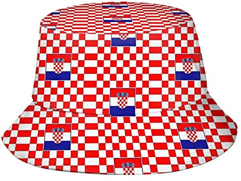 Angler Hut Kroatien Flagge Eimerhut Reversible Anglerhut Hut Unisex Strandhut Für Sommer, Herren, Reisen