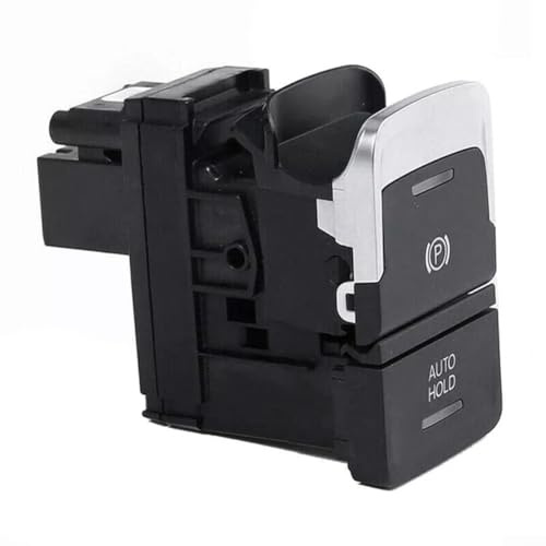 EasyByMall Handbremse Parkschalter Feststellbremsknopf Schwarz Handbremse P Taste Abdeckung Feststellbremse für MK7 2013-2017 5G0927225D