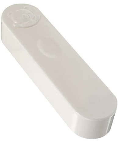 Mini Caja de Hisopos de Algodón Diseño de Oso, Pp, Color Blanco | Porta Hisopos de Viaje, Organizador para Algodón y Tornillos, Formato Compacto para Llevar