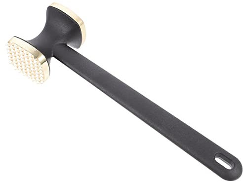 UTHCLO Fleischklopfer Aus Edelstahl Doppelseitiger Meat Tenderizer Ergonomischer Fleischhammer Für Steak Und Beef Robust Und Lebensmittelecht Praktisches Küchenwerkzeug Zum Fleisch Zartma