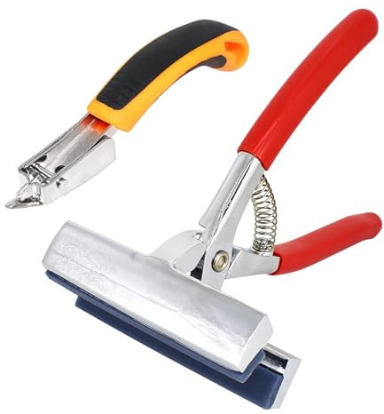reamhome Duty Canvas-Zangen- und Heftklammerentferner-Set, Edelstahl-Korrosionsschutz-Canvas-Spannzangen-Stretcher mit