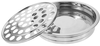 CHICAMPERA 40loch Stackbarer Kommuniontray Aus Edelstahl Für Kirchen Eleganter Servierteller Für Brot Und Wein Praktische Aufbewahrung Für Religiöse Zeremonien