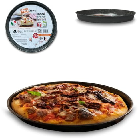 ARCA, Teglia Diametro 30 cm per Forno, Antiaderente e Adatta alla Lavastoviglie, Ideale per Pizza, Focacce e Altre Ricette, in Alluminio, Made in Italy