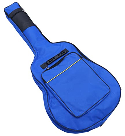 BESPORTBLE Gitarrentasche Akustikgitarre wasserdichte Oxford Gitarrentasche mit Doppelt Verstellbaren Schultergurten für Musiker und Gitarristen Blau