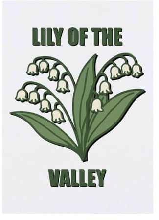 Azeeda 'Lily of the Valley Flower' Temporary Tattoo - Water Resistant, Skin-Safe, Non-Toxic Transfer (TO00091351)